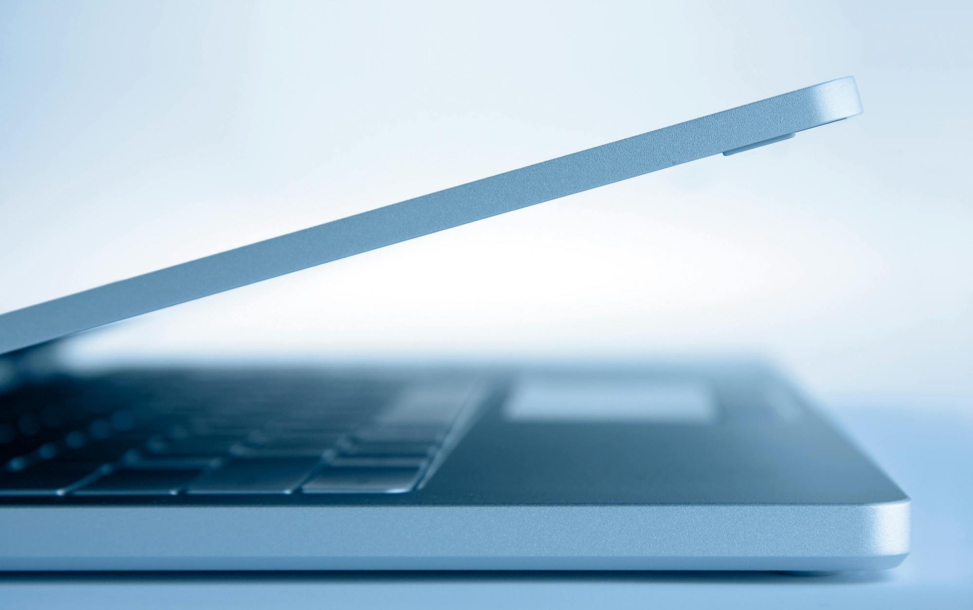 code interface on laptop screen